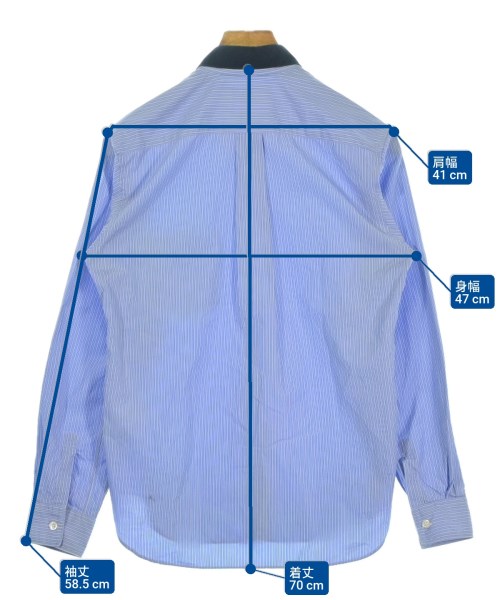 COMME des GARCONS SHIRT（コムデギャルソンシャツ）カジュアルシャツ 青 サイズ:S メンズ/2200684969121