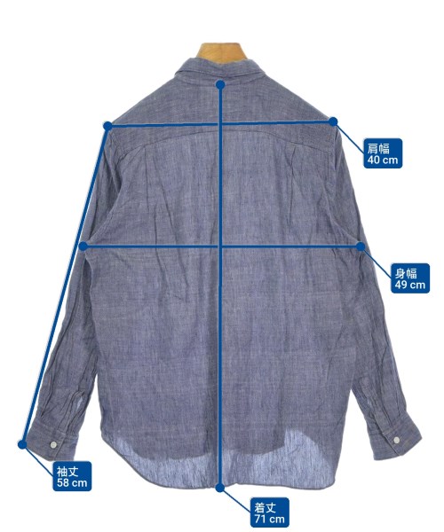 COMME des GARCONS SHIRT（コムデギャルソンシャツ）カジュアルシャツ 紺 サイズ:M メンズ/2200686882046