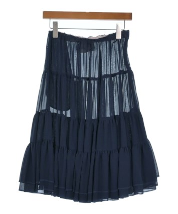 コムデギャルソンコムデギャルソン　スカラップスカート コムデギャルソンCOMME des GARCONSウールギャババックプリーツラップ