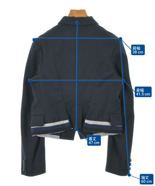 COMME des GARCONS COMME des GARCONS（コムデギャルソンコムデギャルソン）カジュアルジャケット 紺 サイズ:SS(XS位) レディース/2200640702069