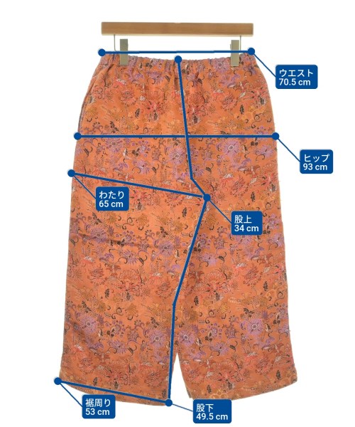 COMME des GARCONS COMME des GARCONS（コムデギャルソンコムデギャルソン）クロップドパンツ オレンジ サイズ:S レディース/2200640741105