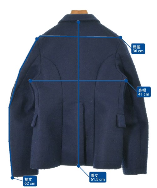 COMME des GARCONS COMME des GARCONS（コムデギャルソンコムデギャルソン）ジャケット 紺 サイズ:S レディース/2200629741027