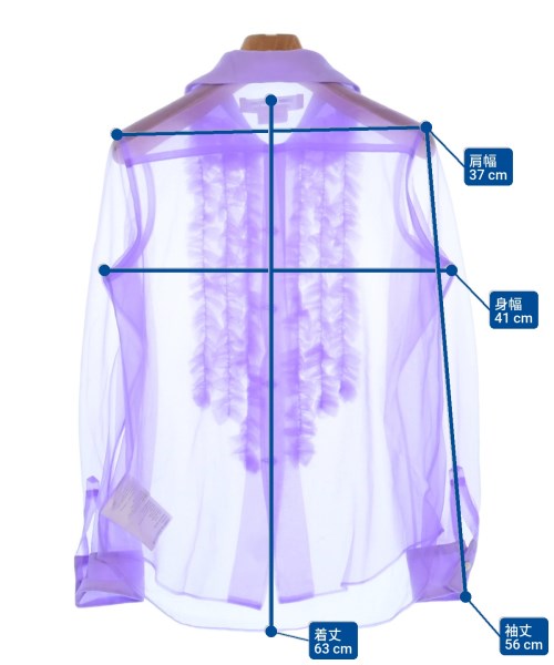 COMME des GARCONS COMME des GARCONS（コムデギャルソンコムデギャルソン）カジュアルシャツ 紫 サイズ:S レディース/2200640443092