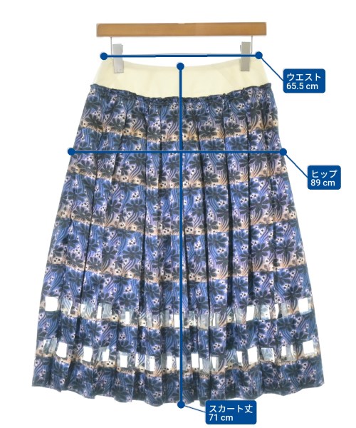 COMME des GARCONS COMME des GARCONS（コムデギャルソンコムデギャルソン）ひざ丈スカート 青 サイズ:S レディース/2200642263209