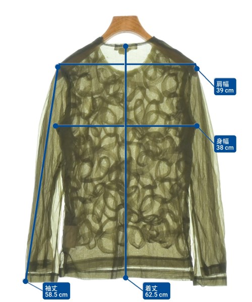 COMME des GARCONS COMME des GARCONS（コムデギャルソンコムデギャルソン）Tシャツ・カットソー カーキ サイズ:S レディース/2200623205280
