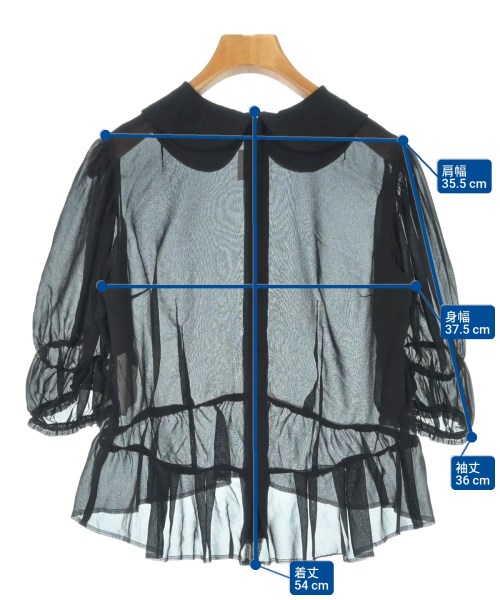 COMME des GARCONS COMME des GARCONS（コムデギャルソンコムデギャルソン）ブラウス 黒 サイズ:S レディース/2200622976051