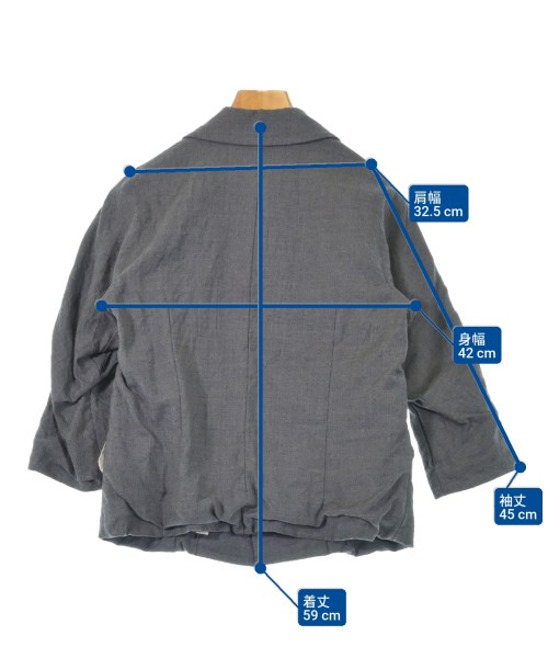 COMME des GARCONS COMME des GARCONS（コムデギャルソンコムデギャルソン）カジュアルジャケット グレー サイズ:XS レディース/2200622976068