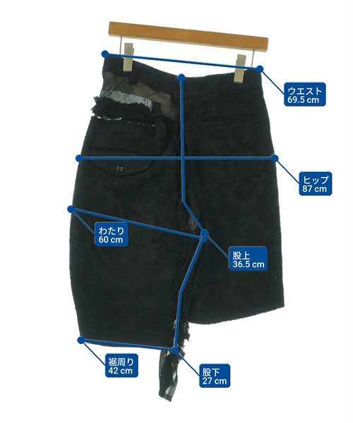 COMME des GARCONS COMME des GARCONS（コムデギャルソンコムデギャルソン）ショートパンツ 黒 サイズ:S レディース/2200623794104