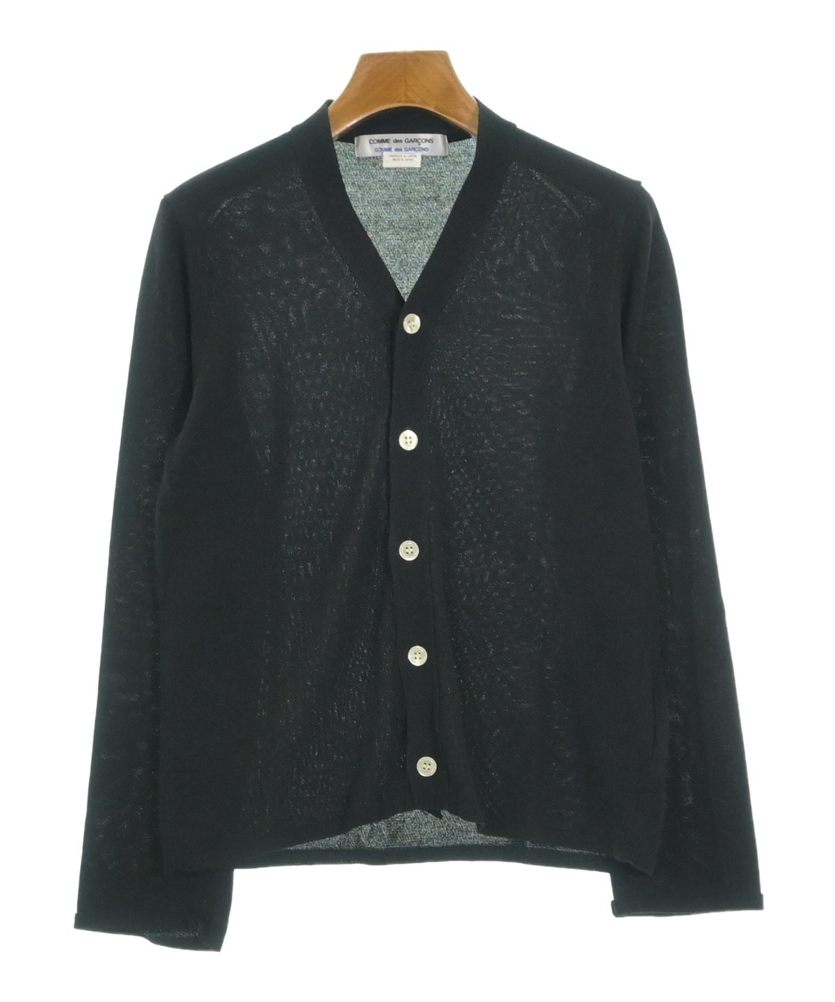 コムデギャルソン　変形　カーディガン　s コムデギャルソンCOMME des GARCONS 裾変形デザインニットカーディガン
