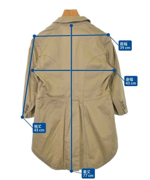 COMME des GARCONS COMME des GARCONS（コムデギャルソンコムデギャルソン）カジュアルジャケット ベージュ サイズ:M レディース/2200623024362