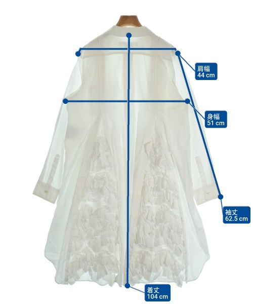 COMME des GARCONS COMME des GARCONS（コムデギャルソンコムデギャルソン）ブラウス 白 サイズ:M レディース/2200627836343