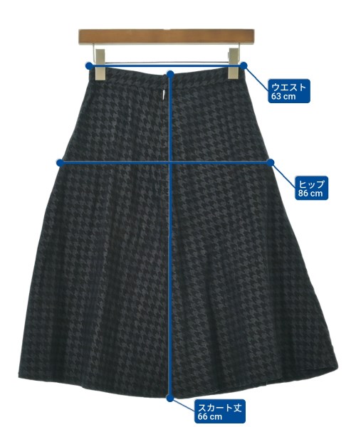 COMME des GARCONS COMME des GARCONS（コムデギャルソンコムデギャルソン）ひざ丈スカート 紺 サイズ:XS レディース/2200628285034
