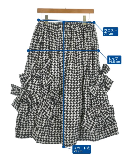 COMME des GARCONS COMME des GARCONS（コムデギャルソンコムデギャルソン）ひざ丈スカート 黒 サイズ:S レディース/2200629986213