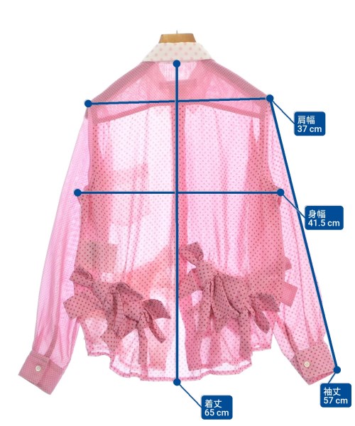 COMME des GARCONS COMME des GARCONS（コムデギャルソンコムデギャルソン）ブラウス ピンク サイズ:XS レディース/2200630225042