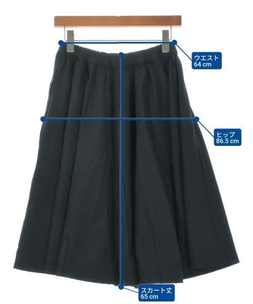 COMME des GARCONS COMME des GARCONS（コムデギャルソンコムデギャルソン）ひざ丈スカート 黒 サイズ:XS レディース/2200630379035