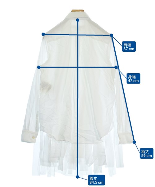 COMME des GARCONS COMME des GARCONS（コムデギャルソンコムデギャルソン）カジュアルシャツ 白 サイズ:S レディース/2200630607060