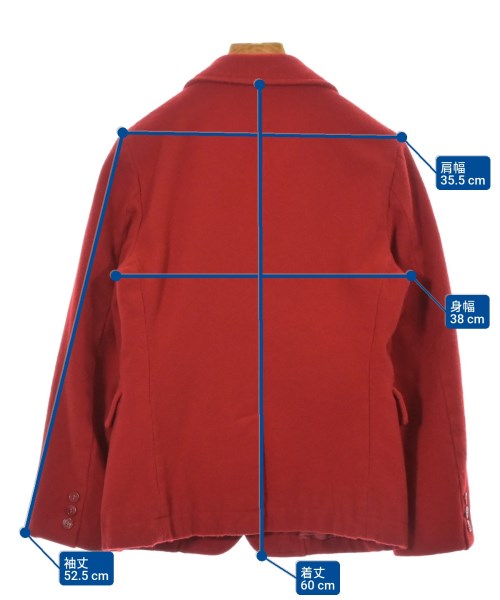 COMME des GARCONS COMME des GARCONS（コムデギャルソンコムデギャルソン）カジュアルジャケット 赤 サイズ:XS レディース/2200632716074