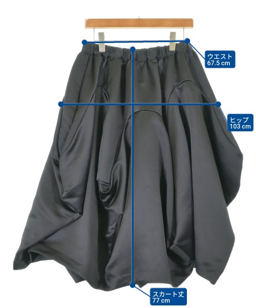 COMME des GARCONS COMME des GARCONS（コムデギャルソンコムデギャルソン）ひざ丈スカート 黒 サイズ:S レディース/2200632716081