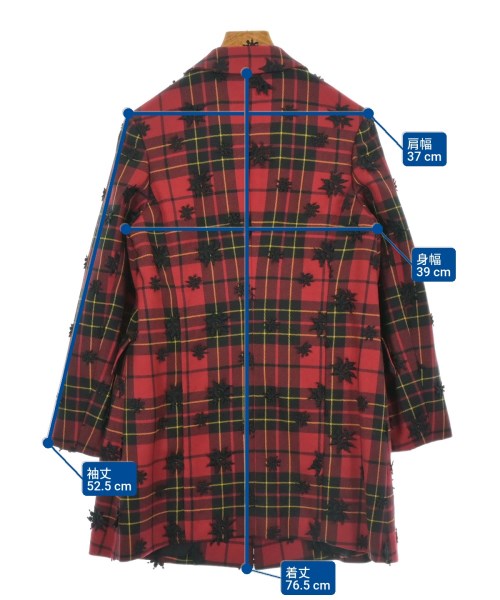 COMME des GARCONS COMME des GARCONS（コムデギャルソンコムデギャルソン）カジュアルジャケット 赤 サイズ:XS レディース/2200632716128