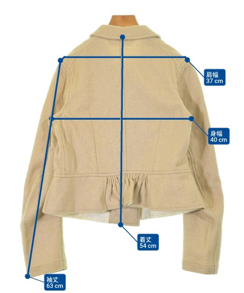 COMME des GARCONS COMME des GARCONS（コムデギャルソンコムデギャルソン）ジャケット ベージュ サイズ:S レディース/2200632898350