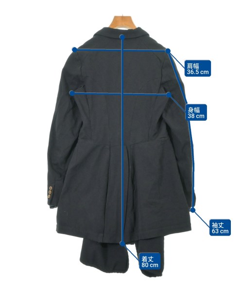 COMME des GARCONS COMME des GARCONS（コムデギャルソンコムデギャルソン）カジュアルジャケット 黒 サイズ:S レディース/2200633888039