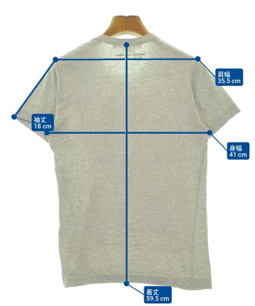 COMME des GARCONS COMME des GARCONS（コムデギャルソンコムデギャルソン）Tシャツ・カットソー グレー サイズ:S レディース/2200610022272