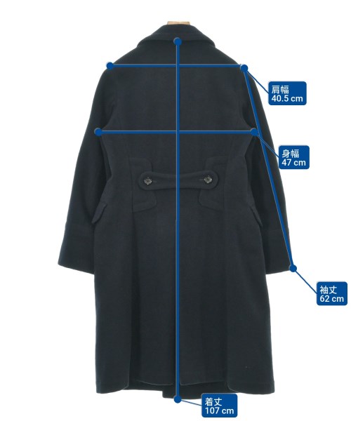COMME des GARCONS COMME des GARCONS（コムデギャルソンコムデギャルソン）ピーコート 紺 サイズ:M レディース/2200611453013
