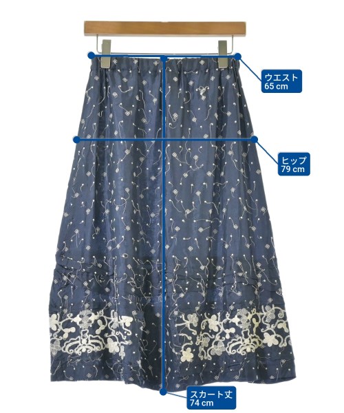 COMME des GARCONS COMME des GARCONS（コムデギャルソンコムデギャルソン）ロング・マキシ丈スカート 紺 サイズ:S レディース/2200608713038