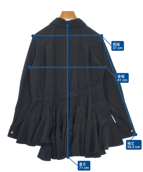 COMME des GARCONS COMME des GARCONS（コムデギャルソンコムデギャルソン）ブラウス 黒 サイズ:XS レディース/2200607394078