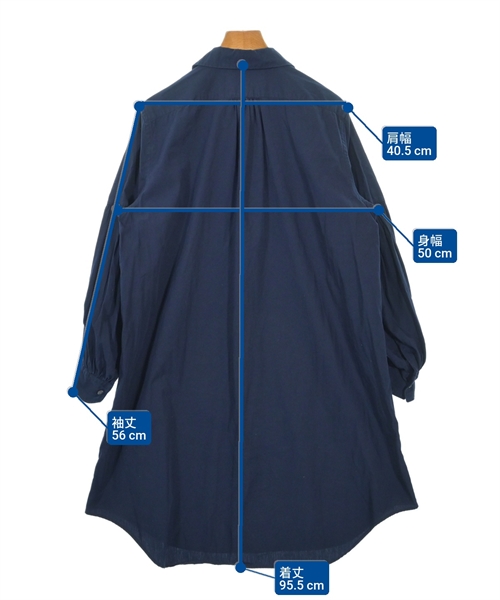 COMME des GARCONS COMME des GARCONS（コムデギャルソンコムデギャルソン）シャツワンピース 紺 サイズ:XS レディース/2200607394085