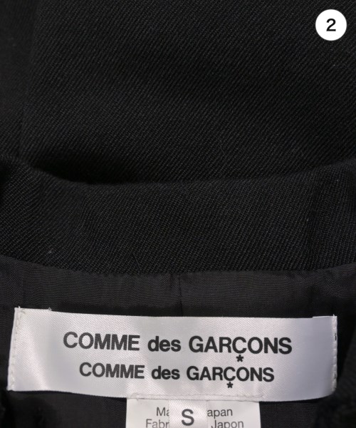 COMME des GARCONS COMME des GARCONS（コムデギャルソンコムデギャルソン）カジュアルジャケット 黒 サイズ:S レディース/2200617823032