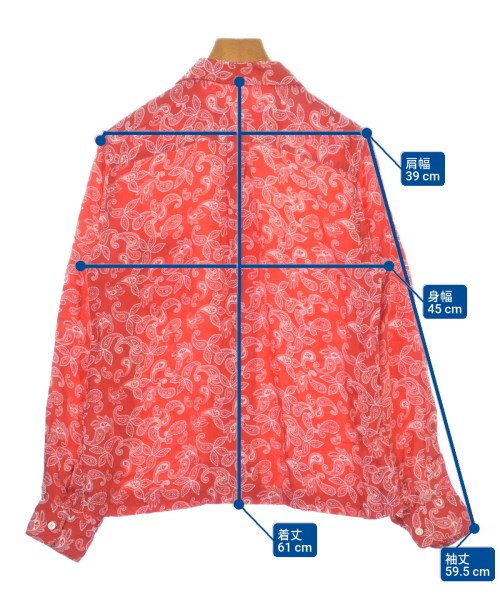 COMME des GARCONS COMME des GARCONS（コムデギャルソンコムデギャルソン）ブラウス 赤 サイズ:S レディース/2200620522083