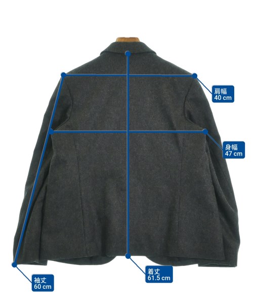 COMME des GARCONS COMME des GARCONS（コムデギャルソンコムデギャルソン）カジュアルジャケット グレー サイズ:S レディース/2200621083071