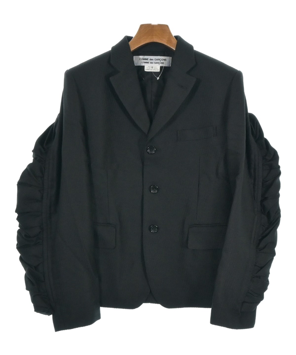 【再再値下げ】COMME des GARCONS　ジャケット　レディース　S　黒 COMME des GARCONS COMME des GARCONS（コムデギャルソン