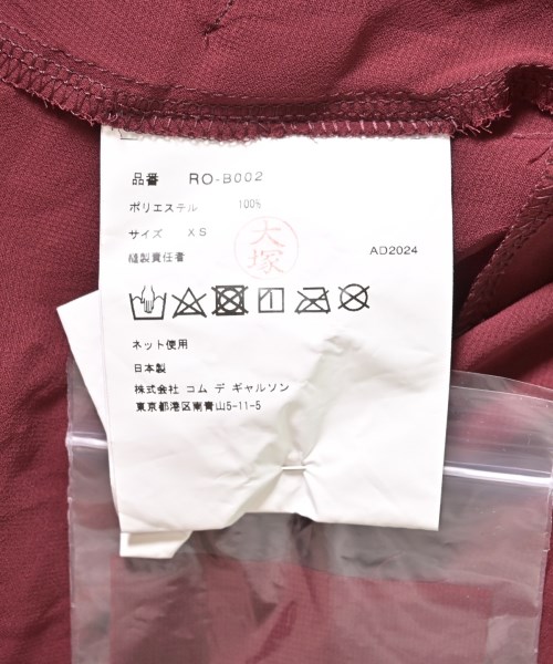 COMME des GARCONS COMME des GARCONS（コムデギャルソンコムデギャルソン）ブラウス 赤 サイズ:XS レディース/2200603098307