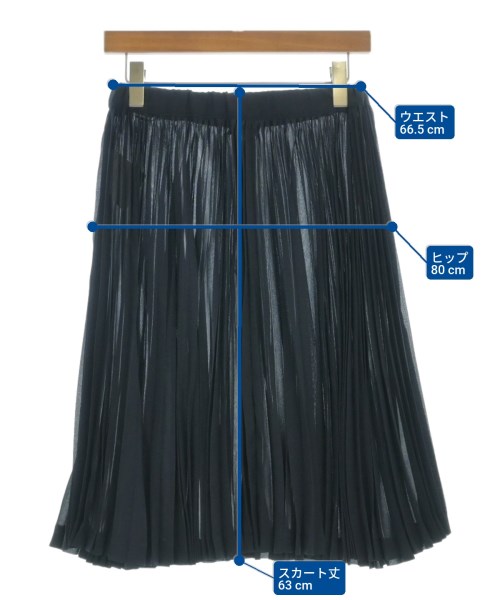 COMME des GARCONS COMME des GARCONS（コムデギャルソンコムデギャルソン）ひざ丈スカート 紺 サイズ:XS レディース/2200663792054