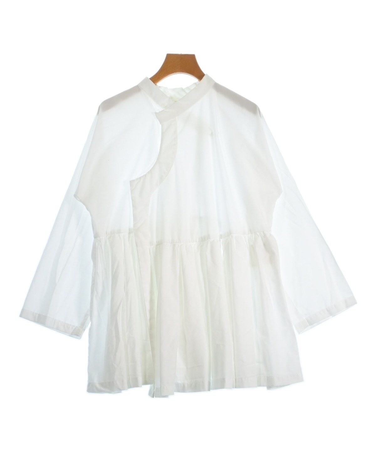 COMME des GARCONS ニットドッキングブラウス 白×アイボリー S COMME des GARCONS COMME des GARCONS（コムデギャルソン