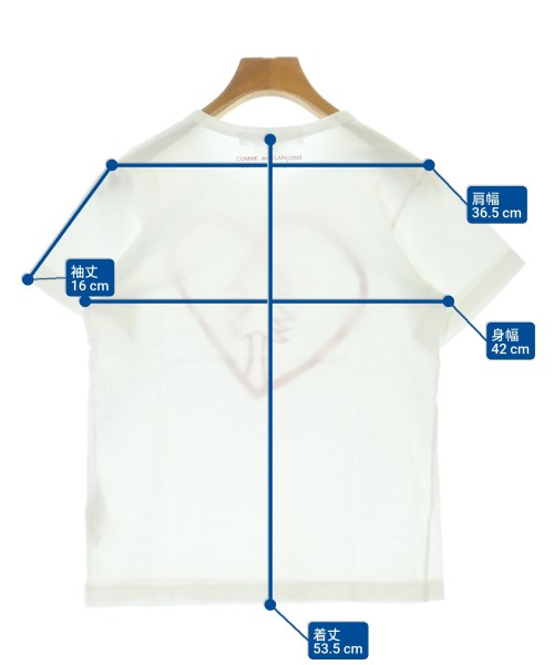 COMME des GARCONS COMME des GARCONS（コムデギャルソンコムデギャルソン）Tシャツ・カットソー 白 サイズ:XS レディース/2200677139043