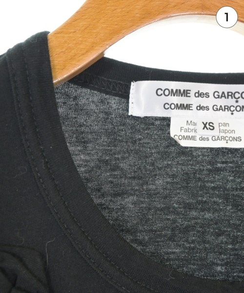 COMME des GARCONS COMME des GARCONS（コムデギャルソンコムデギャルソン）Tシャツ・カットソー 黒 サイズ:XS レディース/2200678056042