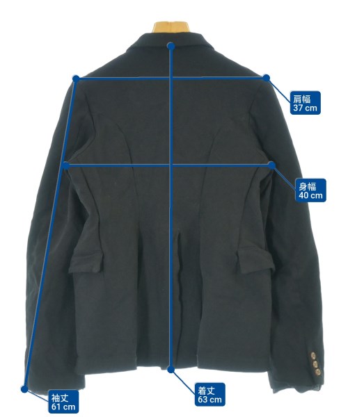 COMME des GARCONS COMME des GARCONS（コムデギャルソンコムデギャルソン）カジュアルジャケット 黒 サイズ:S レディース/2200232883022