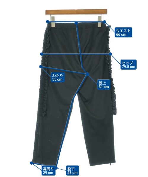 COMME des GARCONS COMME des GARCONS（コムデギャルソンコムデギャルソン）クロップドパンツ 黒 サイズ:XS レディース/2200680521071