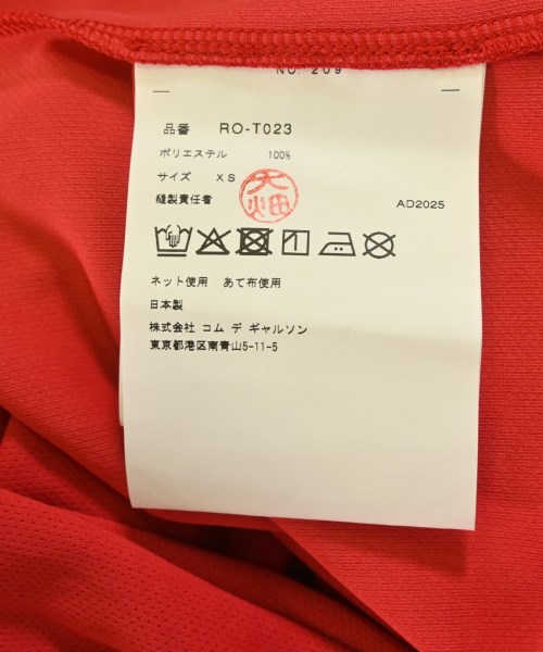 COMME des GARCONS COMME des GARCONS（コムデギャルソンコムデギャルソン）Tシャツ・カットソー 赤 サイズ:XS レディース/2200680084088