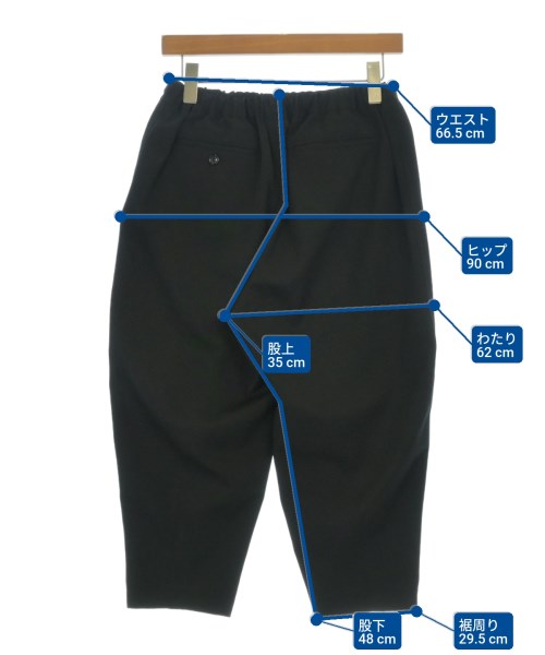 COMME des GARCONS COMME des GARCONS（コムデギャルソンコムデギャルソン）クロップドパンツ 黒 サイズ:XS レディース/2200681981027