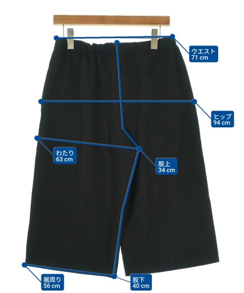 COMME des GARCONS COMME des GARCONS（コムデギャルソンコムデギャルソン）クロップドパンツ 黒 サイズ:M レディース/2200696043024