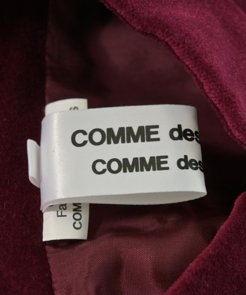 COMME des GARCONS COMME des GARCONS（コムデギャルソンコムデギャルソン）ノーカラージャケット 赤 サイズ:S レディース/2200699196048