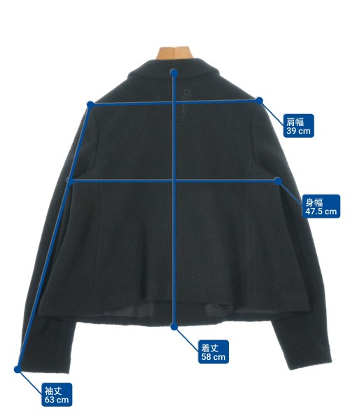 COMME des GARCONS COMME des GARCONS（コムデギャルソンコムデギャルソン）カジュアルジャケット 黒 サイズ:S レディース/2200699977029