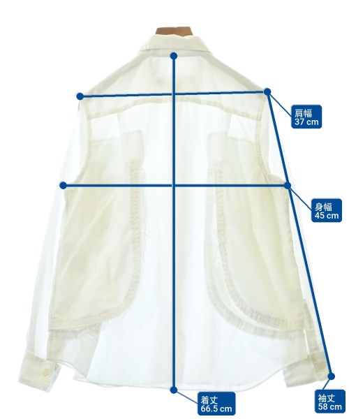 COMME des GARCONS COMME des GARCONS（コムデギャルソンコムデギャルソン）カジュアルシャツ 白 サイズ:S レディース/2200700568079