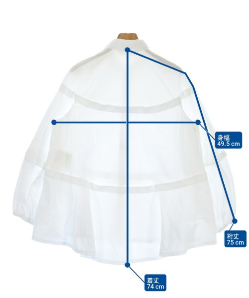 COMME des GARCONS COMME des GARCONS（コムデギャルソンコムデギャルソン）カジュアルシャツ 白 サイズ:XS レディース/2200701756024