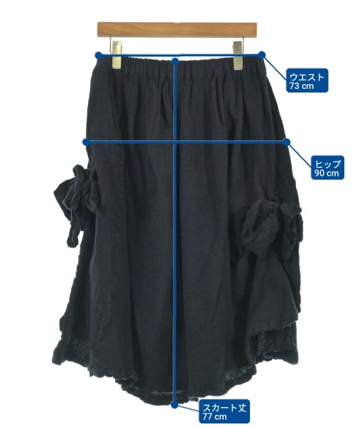 COMME des GARCONS COMME des GARCONS（コムデギャルソンコムデギャルソン）ひざ丈スカート 紺 サイズ:S レディース/2200701769017