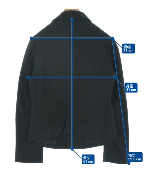 COMME des GARCONS COMME des GARCONS（コムデギャルソンコムデギャルソン）カジュアルジャケット 黒 サイズ:S レディース/2200656875023